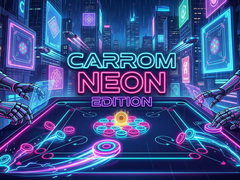 Spel Carrom Neon Edition