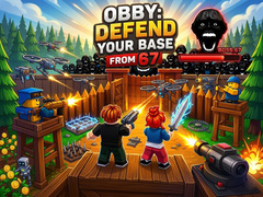 Spel Obby: Defend your base from 67