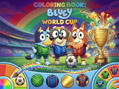 Spel Coloring Book: Bluey World Cup