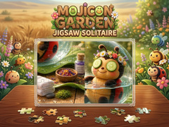 Spel Mojicon Garden Jigsaw Solitaire!