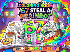 Spel Coloring Book: 67 Steal A Brainrot