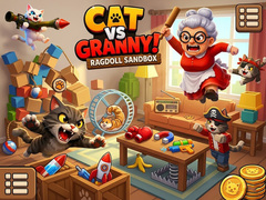 Spel Cat Vs Granny! Ragdoll Sandbox