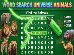 Spel Word Search Universe Animals