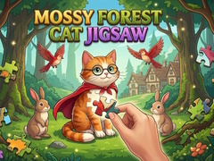 Spel Mossy Forest Cat Jigsaw