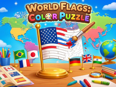 Spel World Flags: Color Puzzle