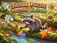 Spel Jigsaw Puzzle: Raccoon Jimothy 