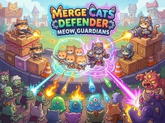 Spel Merge Cats Defender: Meow Guardians