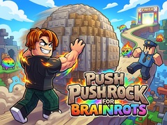 Spel Push Rock For Brainrots