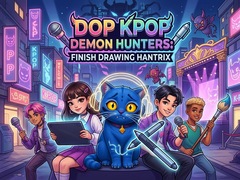 Spel DOP KPop Demon Hunters: Finish Drawing Hantrix