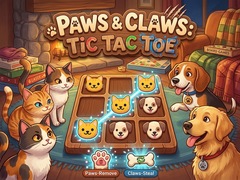 Spel Paws & Claws Tic Tac Toe