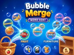 Spel Bubble Merge: Word Sort