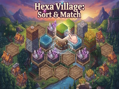 Spel Hexa Village: Sort & Match