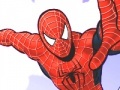 Spel Spiderman flying: coloring