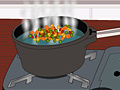 Spel Cooking vegetable salad