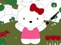 Spel Hello kitty online coloring page