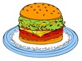 Spel Online coloring Hamburger